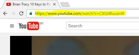 How to copy the videos URL from YouTube